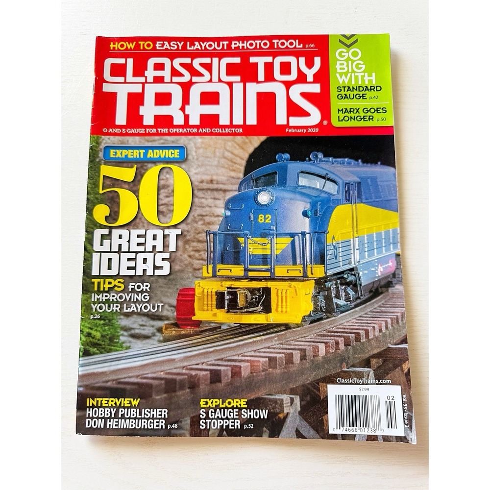 Classic Toy Trains Magazine O & S Gauge February 2020 Volume 33 Issue 2